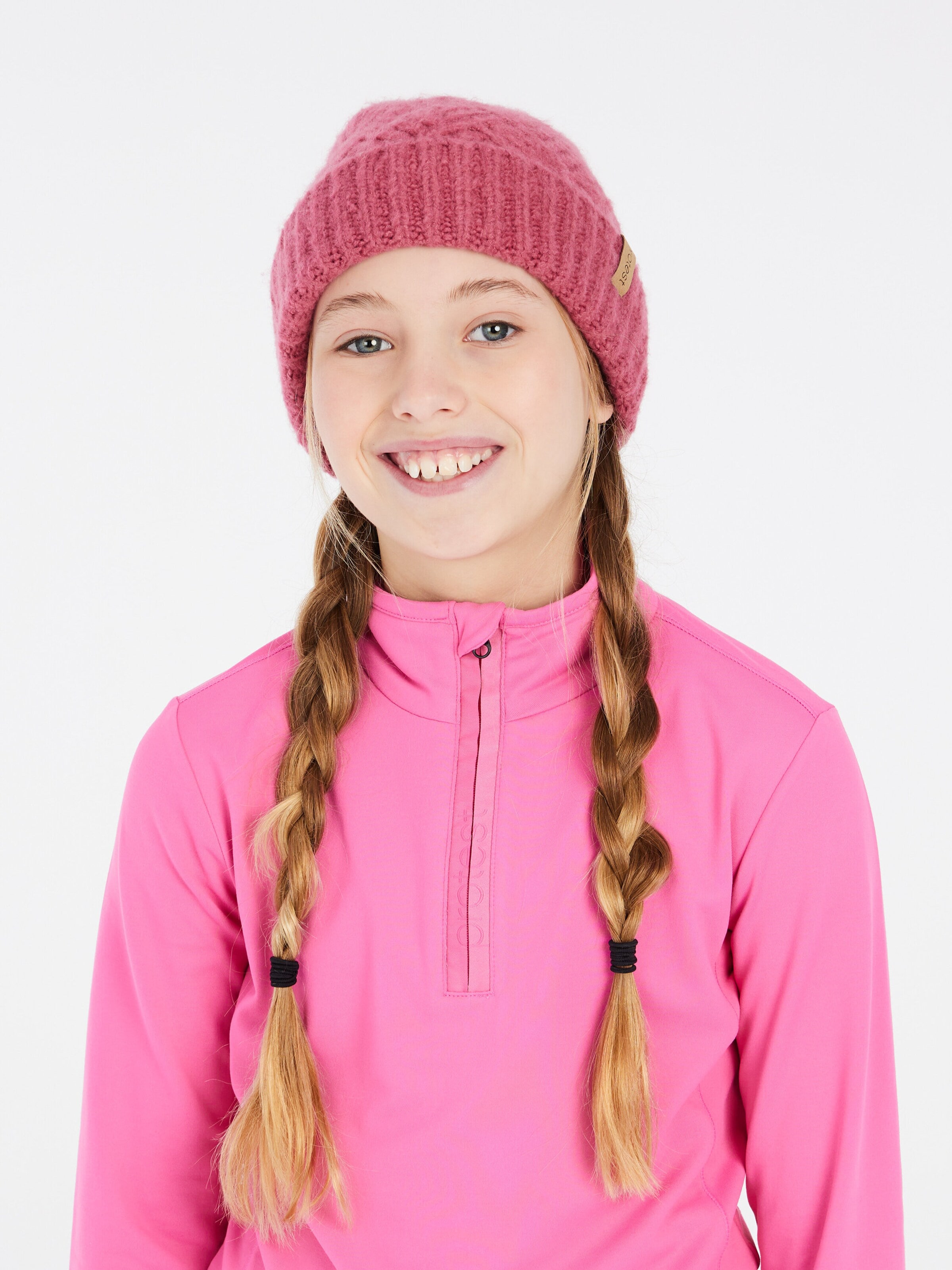 PROTEST Sportief sweatshirt 'REFABRIZOY JR' in Roze: voorkant