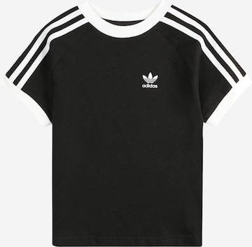 ADIDAS ORIGINALS Shirt 'Adicolor 3-Stripes' in Zwart: voorkant