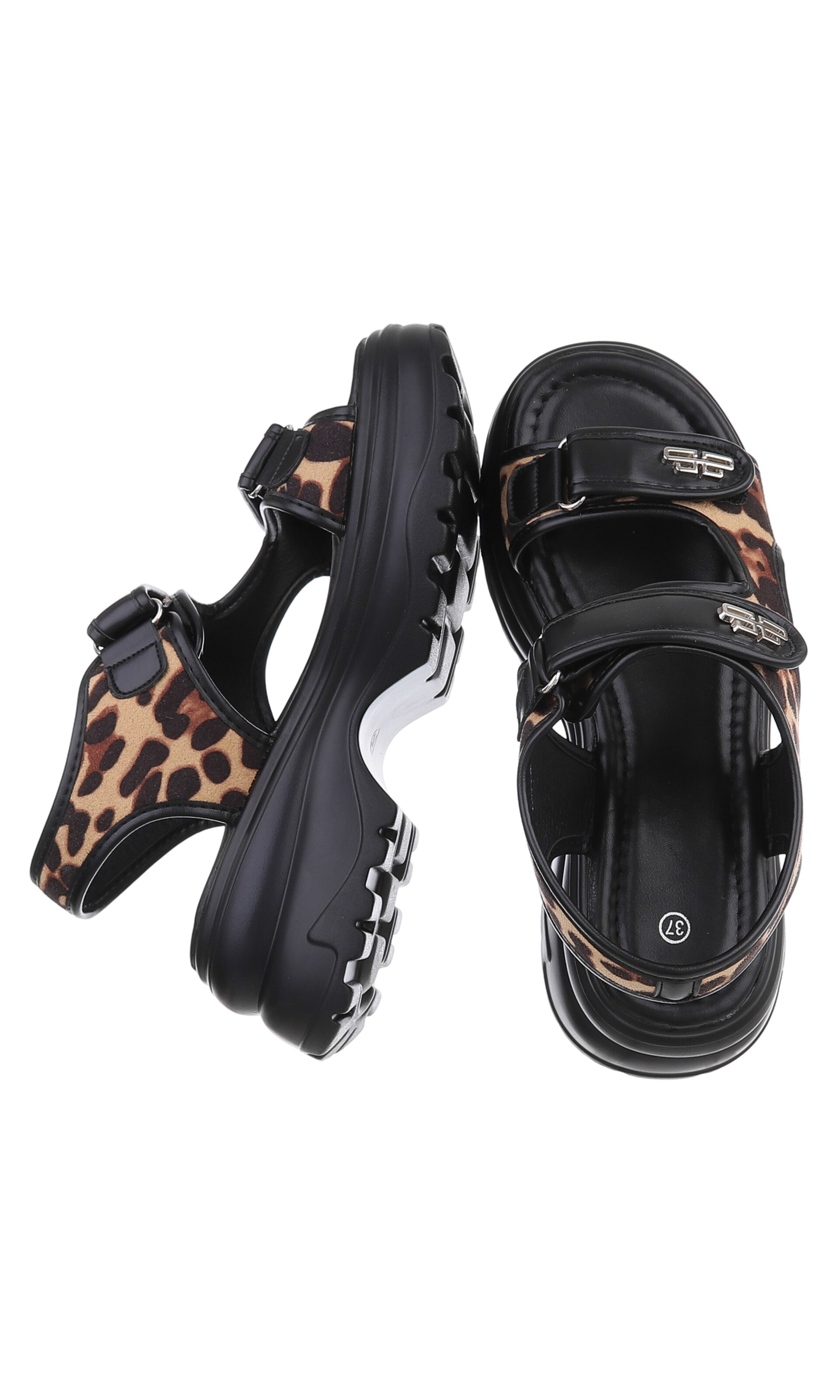 Ital-Design Hiking Sandals in Brown