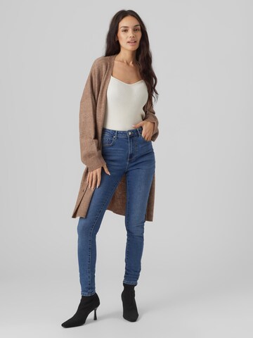 VERO MODA Oversized Cardigan 'Bruna' in Brown