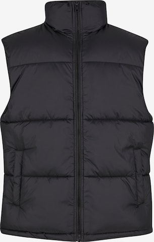 Urban Classics Bodywarmer in Zwart: voorkant