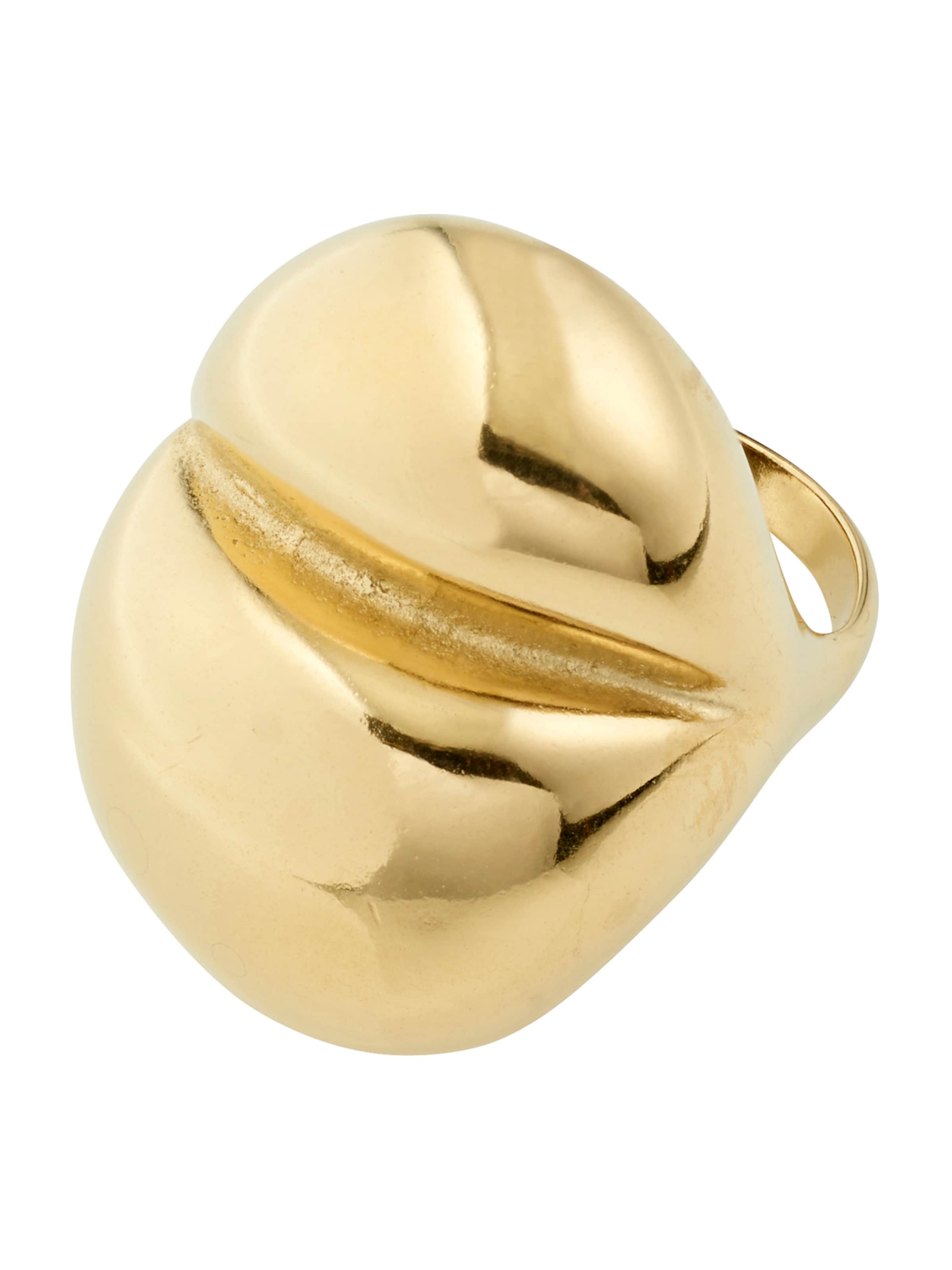 Pilgrim Pierścionek 'MADDIX' w kolorze złoty: przód