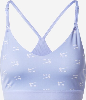 Bustier Soutien-gorge de sport NIKE en violet : devant