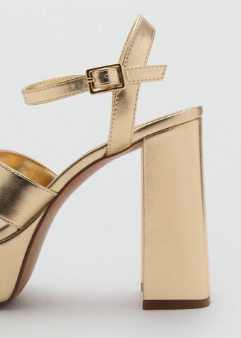 MANGO TEEN Sandals 'Bruna' in Gold