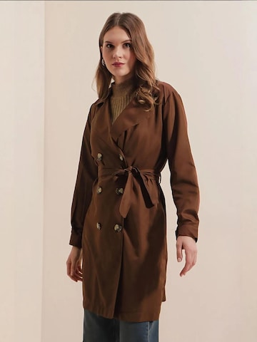 Bigdart - Sobretudo meia-estação em castanho