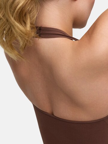 Body modelant 'Neckholder Bodysuit mit Slip' cfab (formerly creamy fabrics) en marron