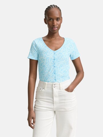 TOM TAILOR DENIM T-Shirt in Blau: Vorderseite