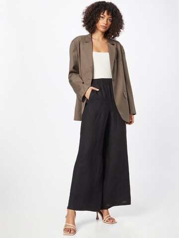 DRYKORN Wide leg Pants 'WINDY' in Black