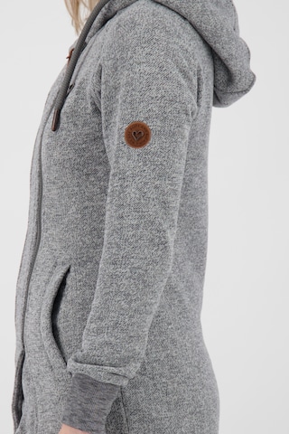 Alife and Kickin Zip-Up Hoodie 'MaryAK A' in Grey