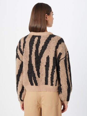 VERO MODA Pullover 'ZELMA' in Braun