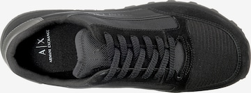 ARMANI EXCHANGE Platform trainers in Black