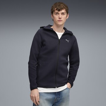 PUMA Sportsweatvest 'Evostripe' in Blauw: voorkant