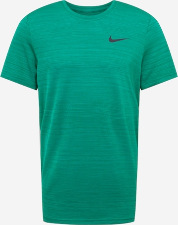 NIKE Performance shirt 'Superset' in Green: front