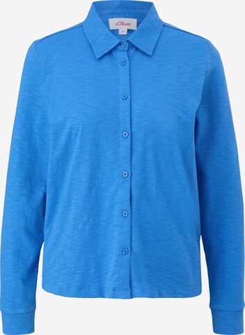 s.Oliver Blouse in Blauw: voorkant