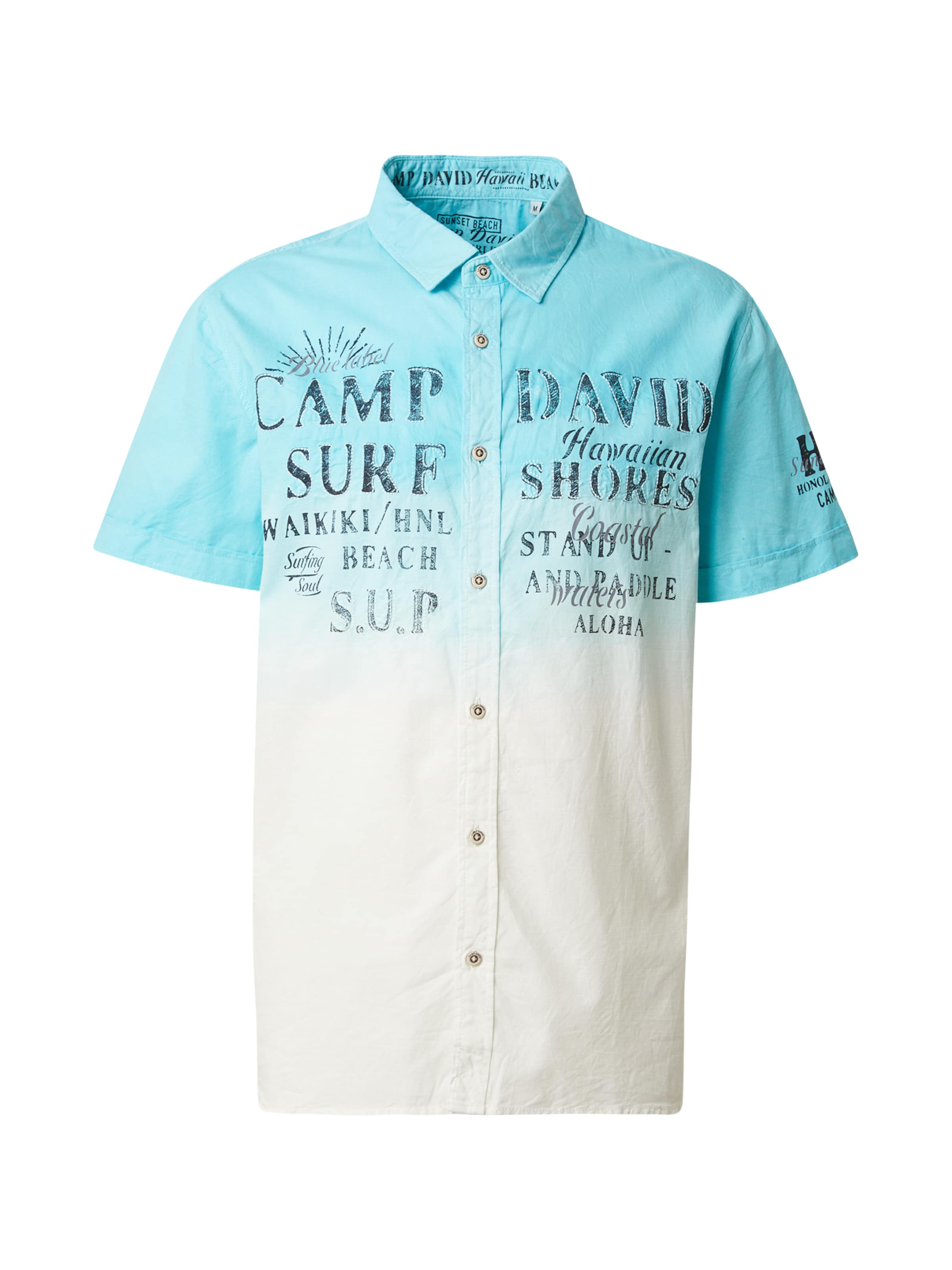 CAMP DAVID Regular fit Риза в синьо: отпред