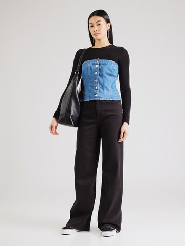 Lee Wide leg Jeans 'STELLA' i svart