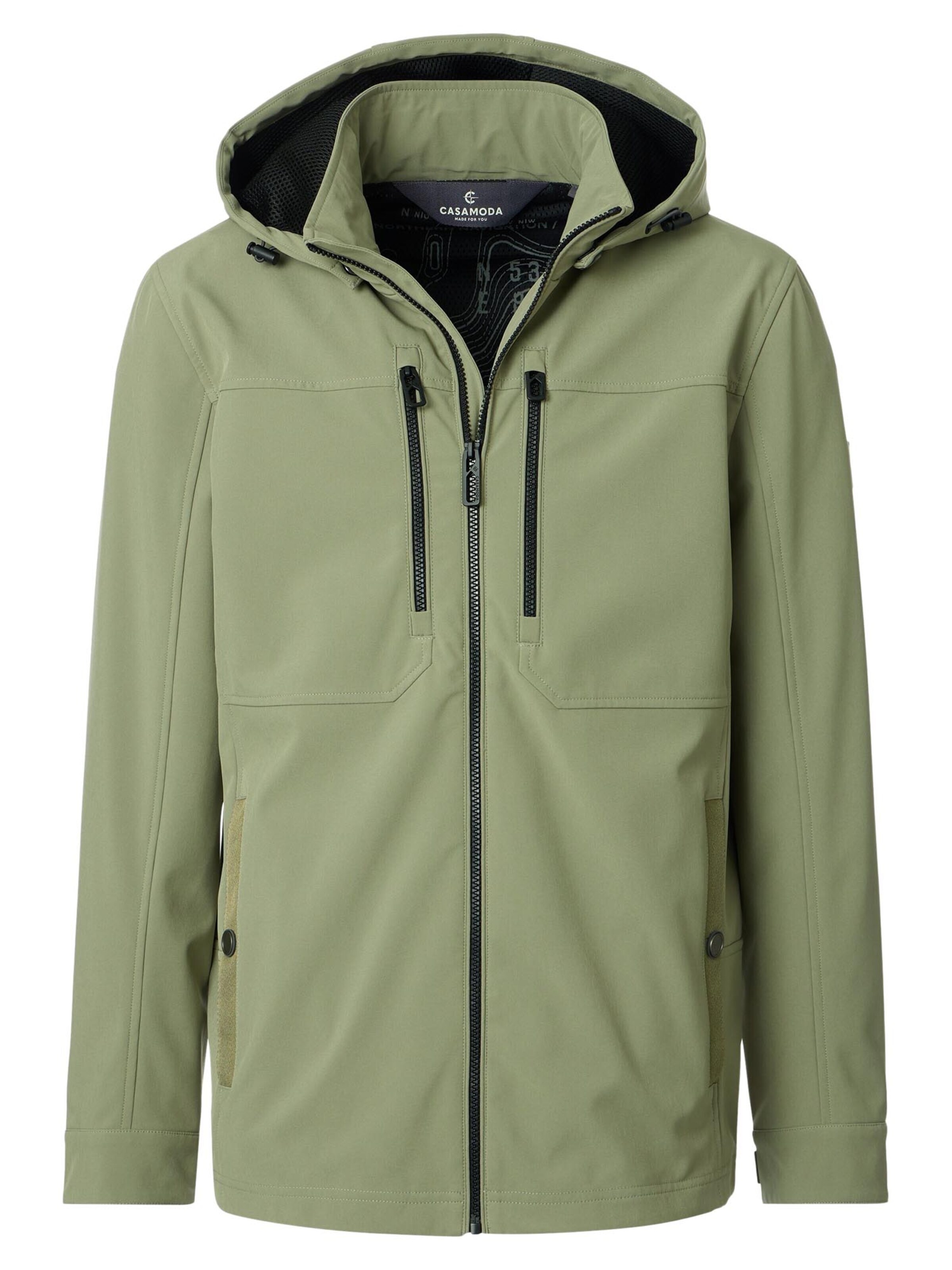 CASAMODA Übergangsjacke 'Basic'‌‌‌‌‌‌ in Grün: Vorderseite
