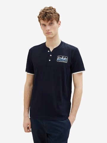 T-Shirt TOM TAILOR en bleu : devant