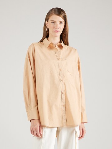 Cotton On Blouse in Beige: front