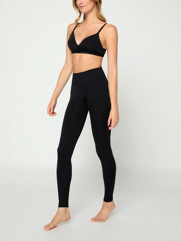 Nur Die Skinny Leggings ' Scrunch - Relax & Go ' in Zwart: voorkant