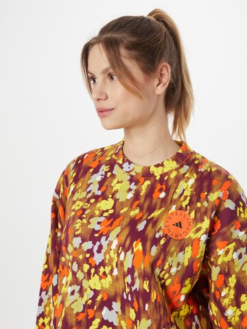 ADIDAS BY STELLA MCCARTNEY Sports sweatshirt 'Floral Print' in Mixed colours