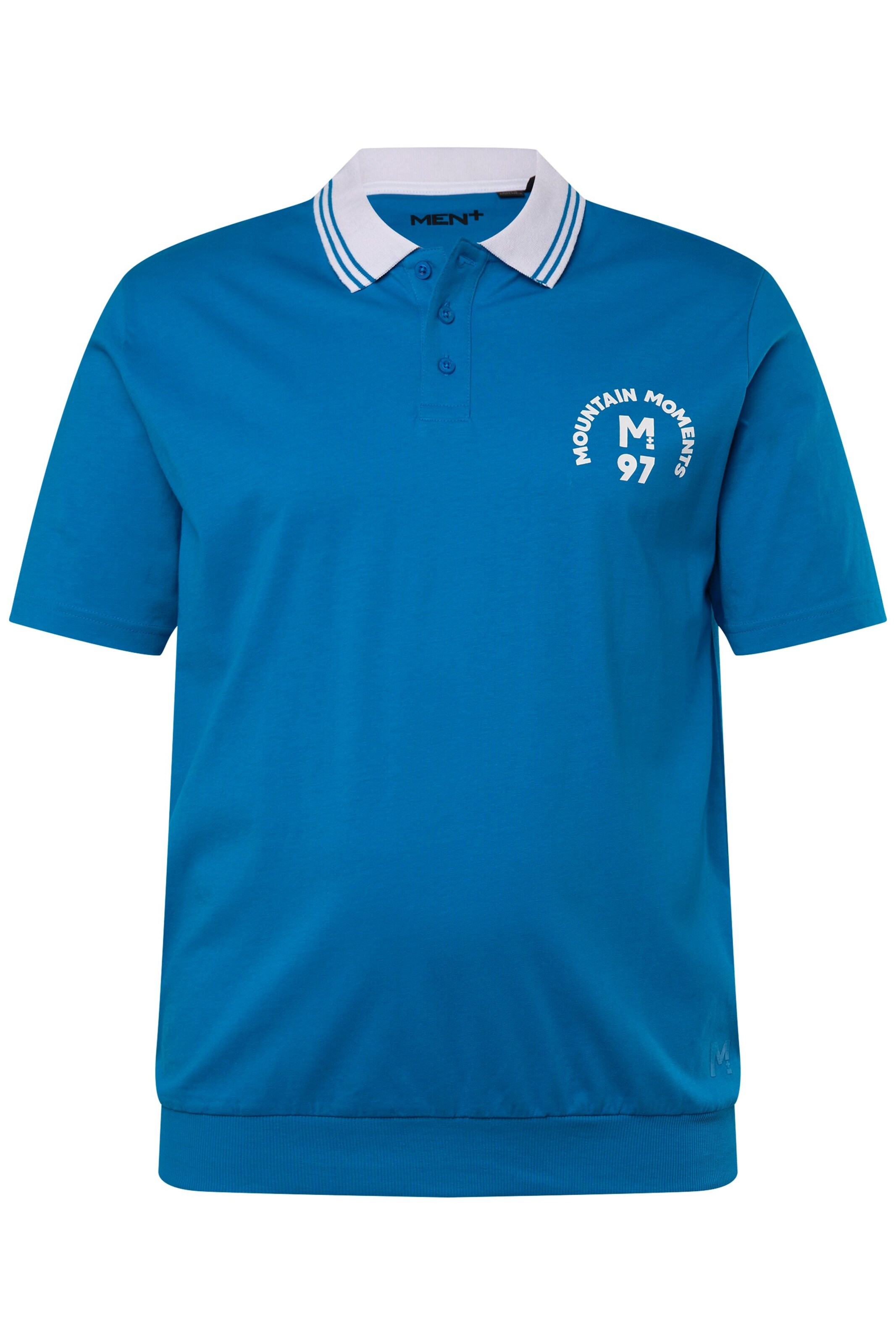 Men Plus Shirt in Blau: Vorderseite