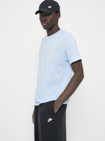 Nike Sportswear Rovný strih Tričko 'CLUB' - Modrá