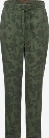 CECIL Tapered Broek in Groen: voorkant