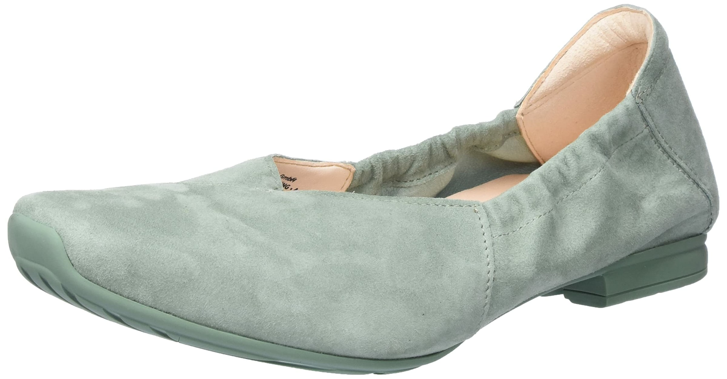 THINK! Ballet Flats in Green: front