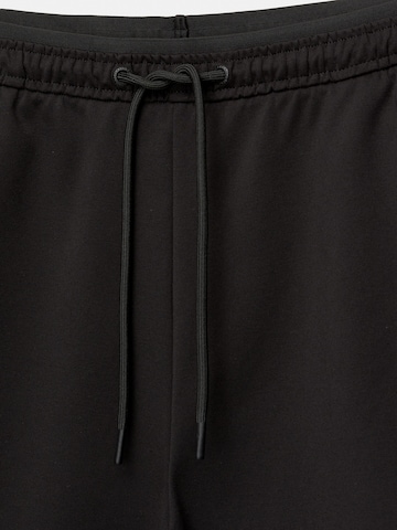 Pull&Bear Zvonové kalhoty Kalhoty – černá