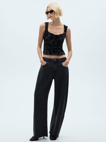 MANGO Top 'XSAGI' - fekete