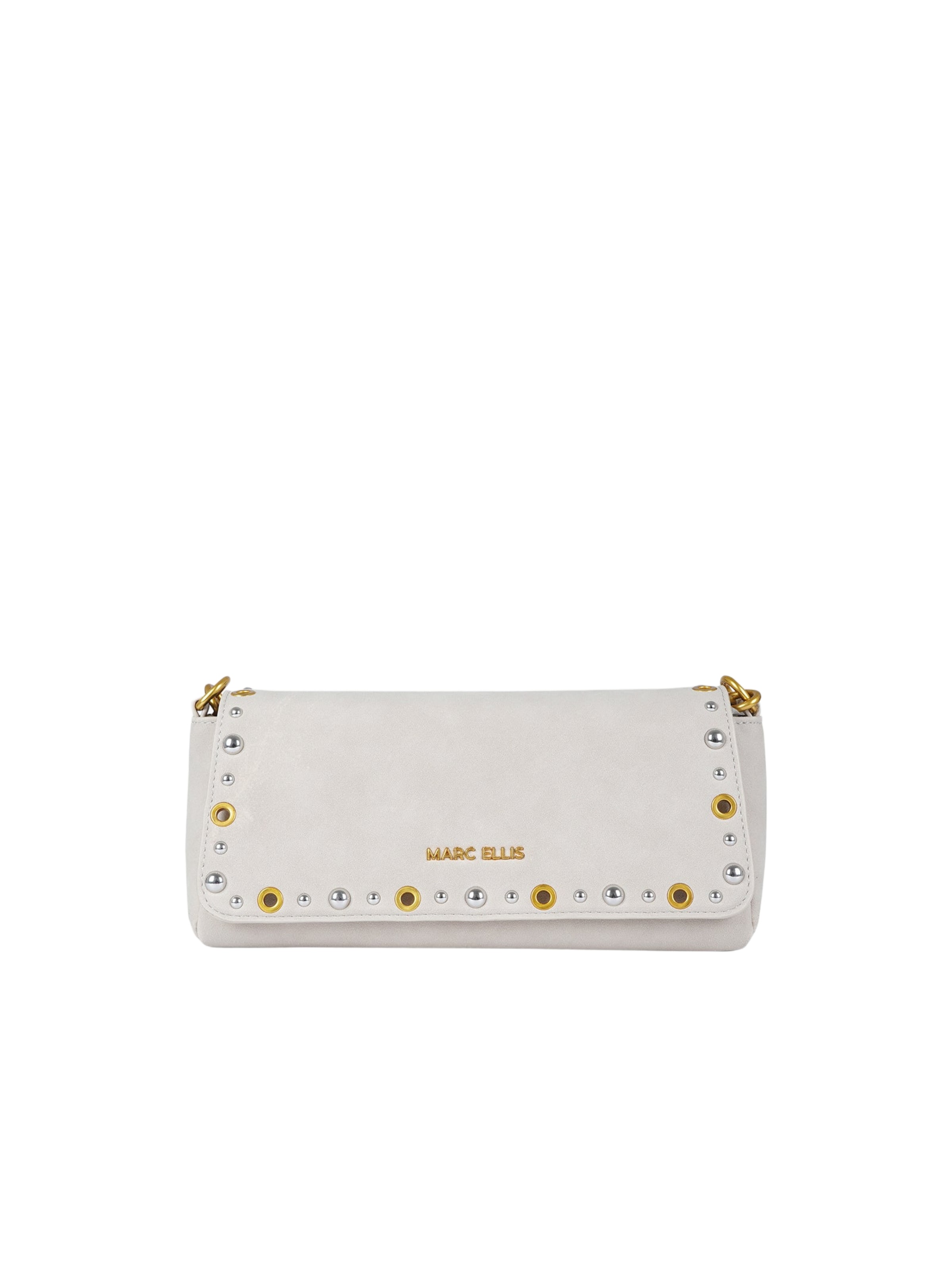 Marc Ellis Crossbody Bag in Beige: front