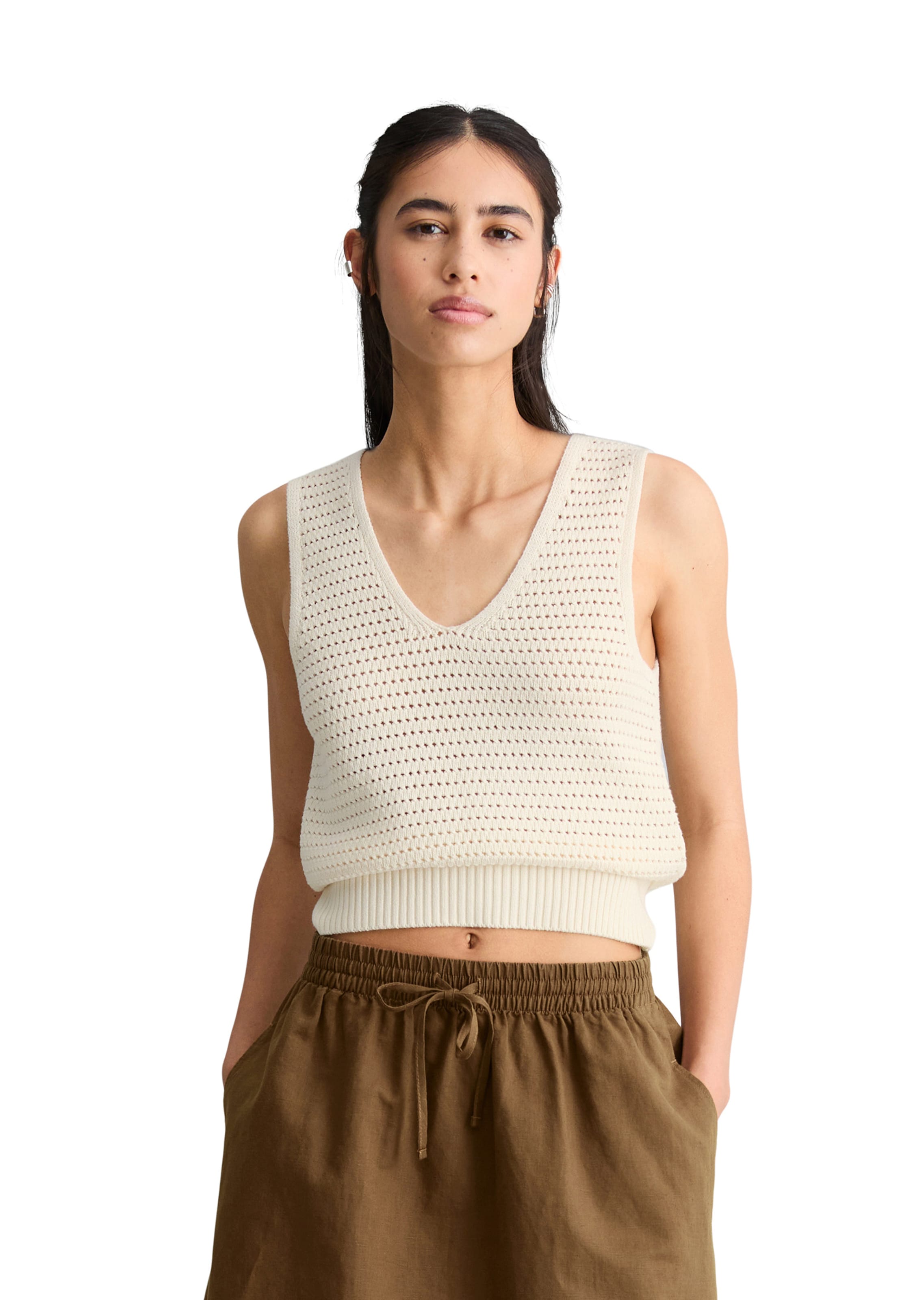 Marc O'Polo DENIM Top in Beige: Vorderseite