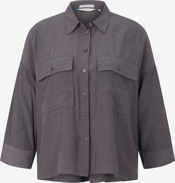 TOM TAILOR Blouse in Grey: front