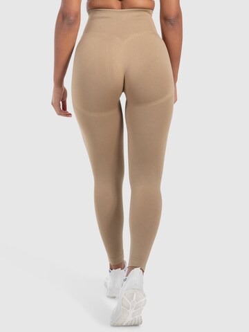 Smilodox Skinny Sporthose 'Elin' in Beige