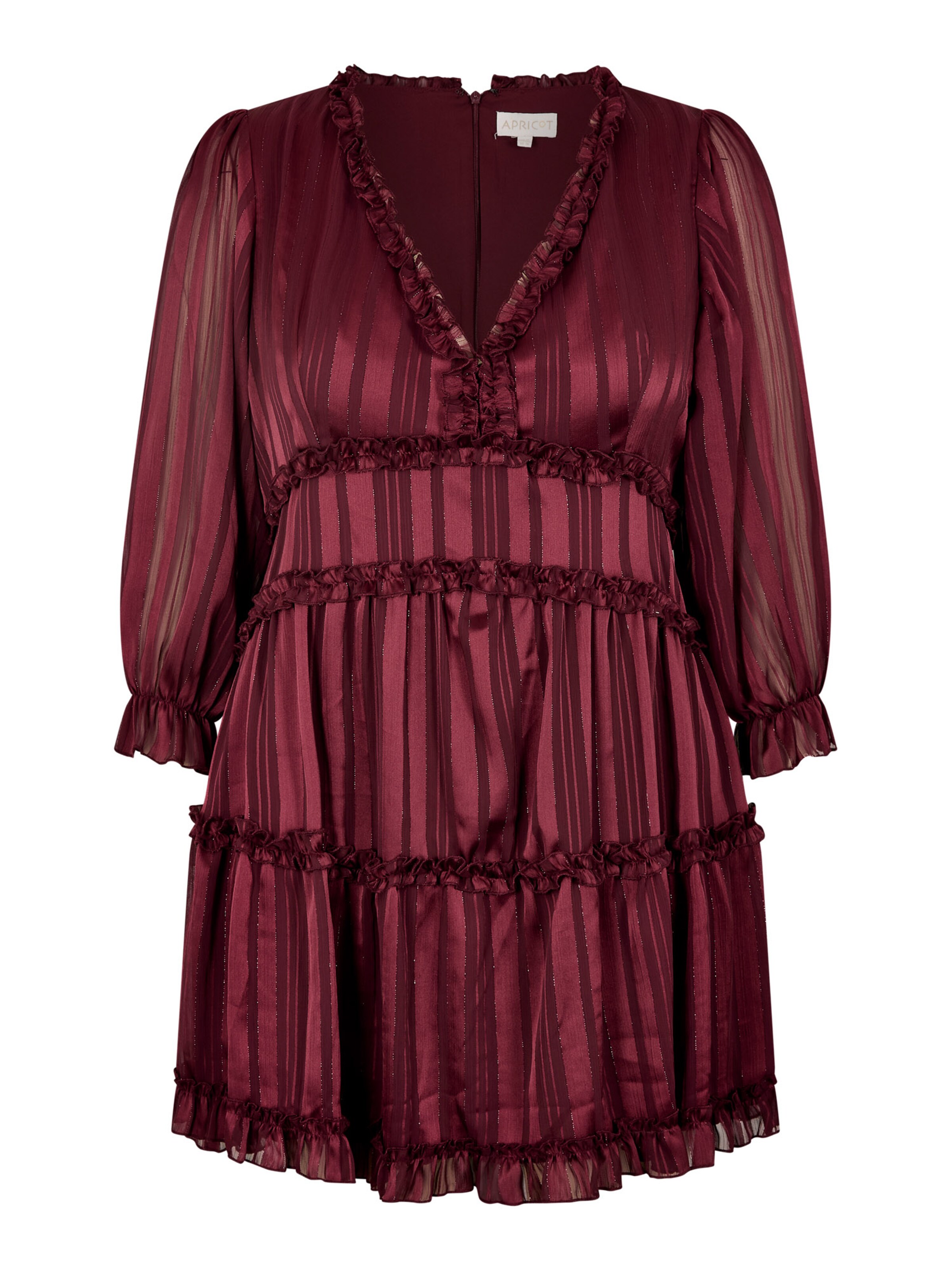 Apricot Kleid in Rot: Vorderseite