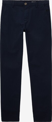 Coupe slim Pantalon chino TOM TAILOR en bleu : devant