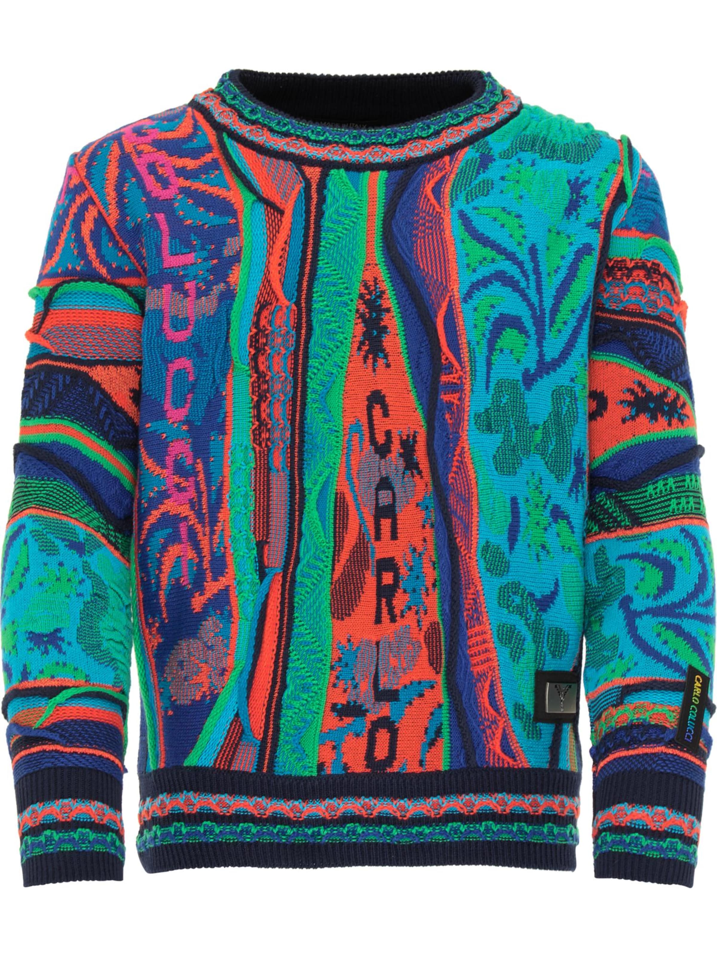 Pull-over ' Cocis ' Carlo Colucci en mélange de couleurs : devant