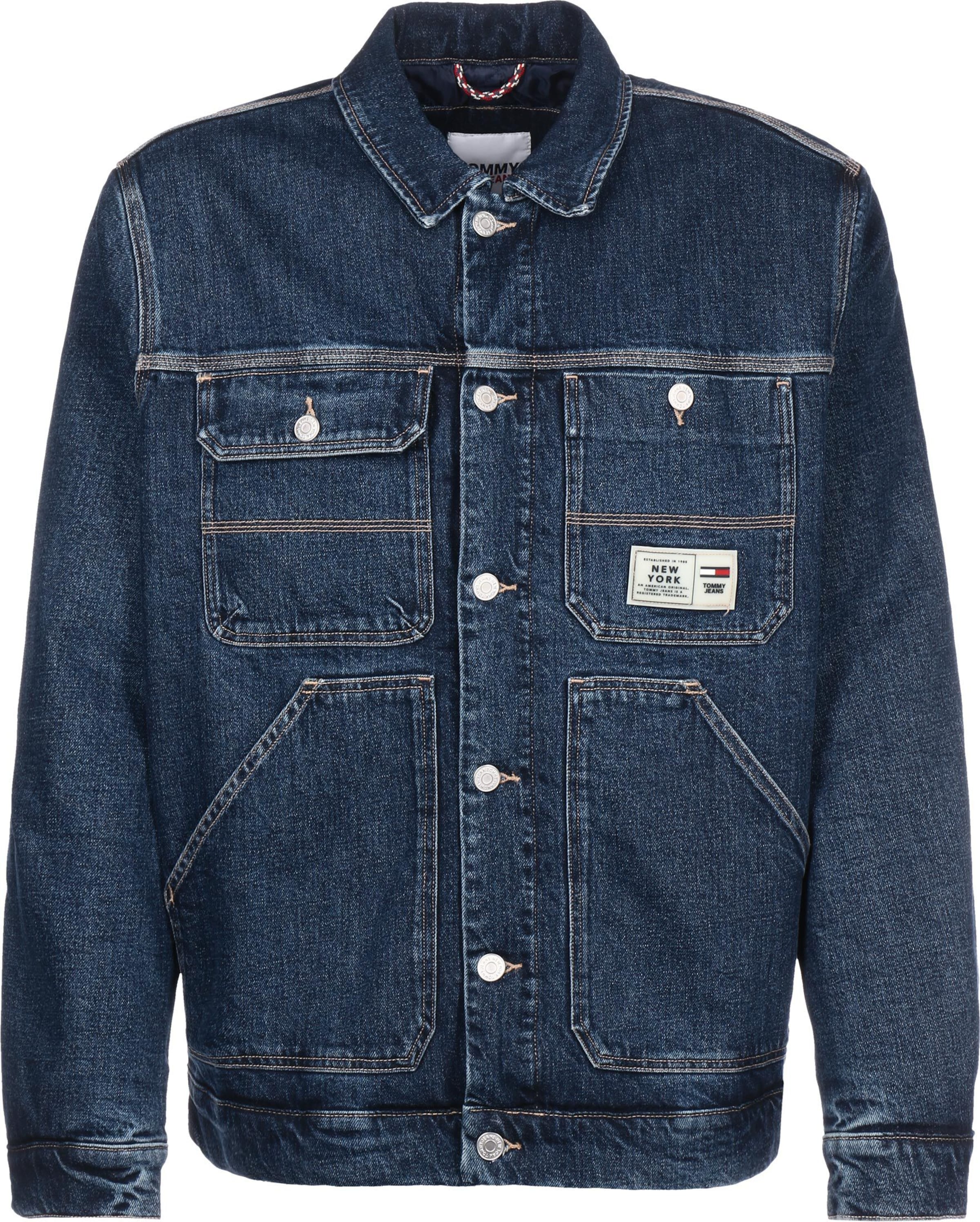 Tommy Jeans Between-season jacket in Blue: front