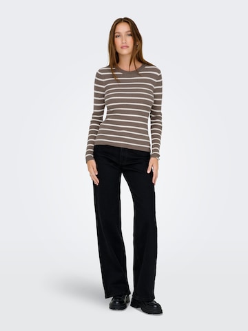 ONLY Pullover 'ONLLouisa' in Braun