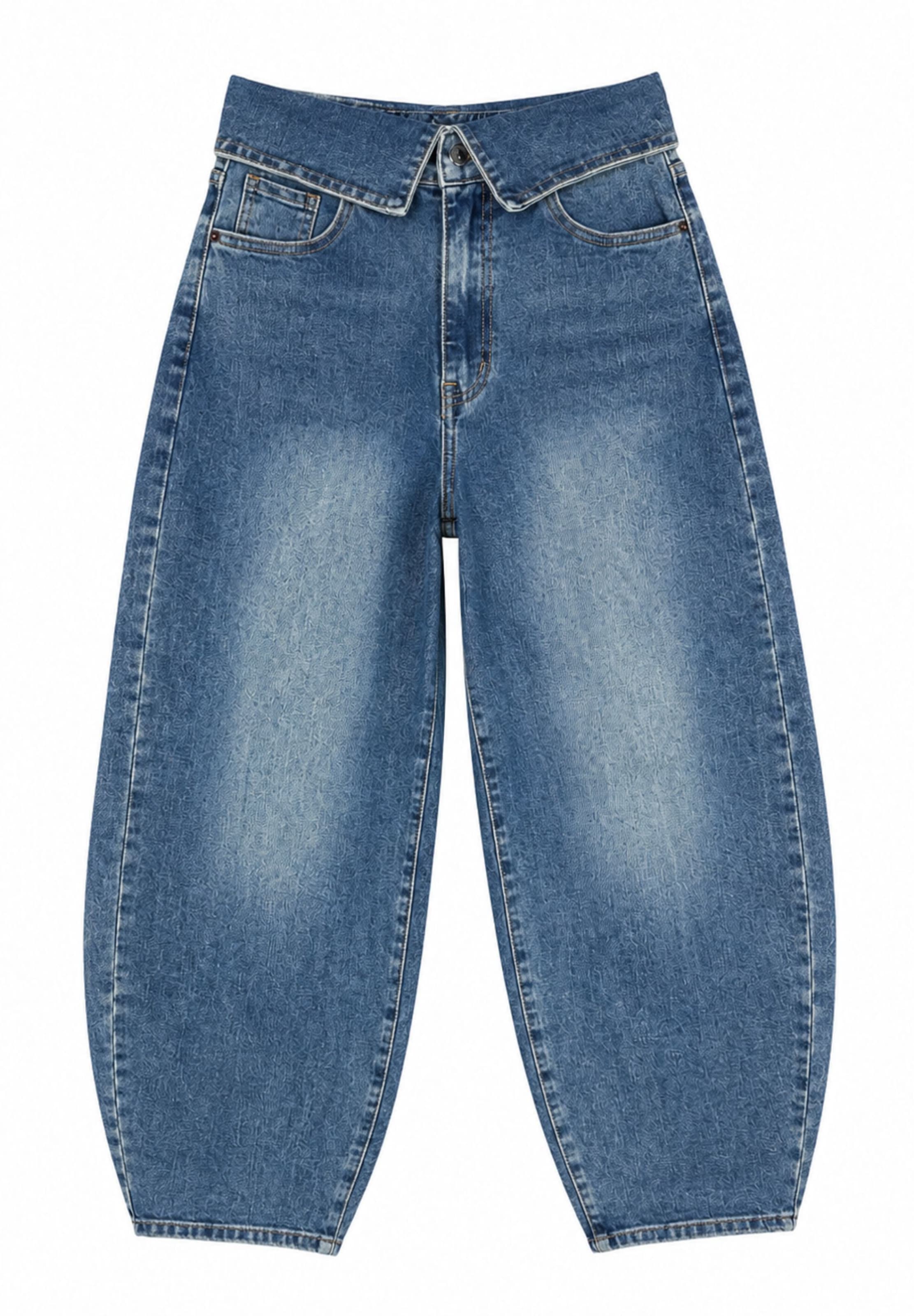 Elara Vat Jeans in Blauw: voorkant