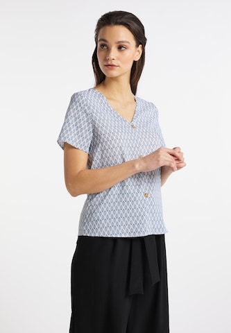 usha WHITE LABEL Blouse in Blauw: voorkant