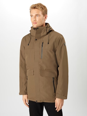 Whistler Outdoor jacket 'Buron' in Brown: front