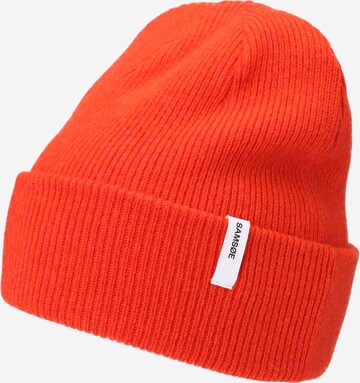 Samsøe Samsøe Beanie in Red: front