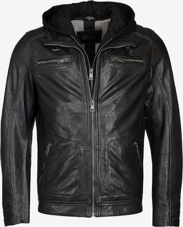 JCC Lederjacke in Schwarz: Vorderseite