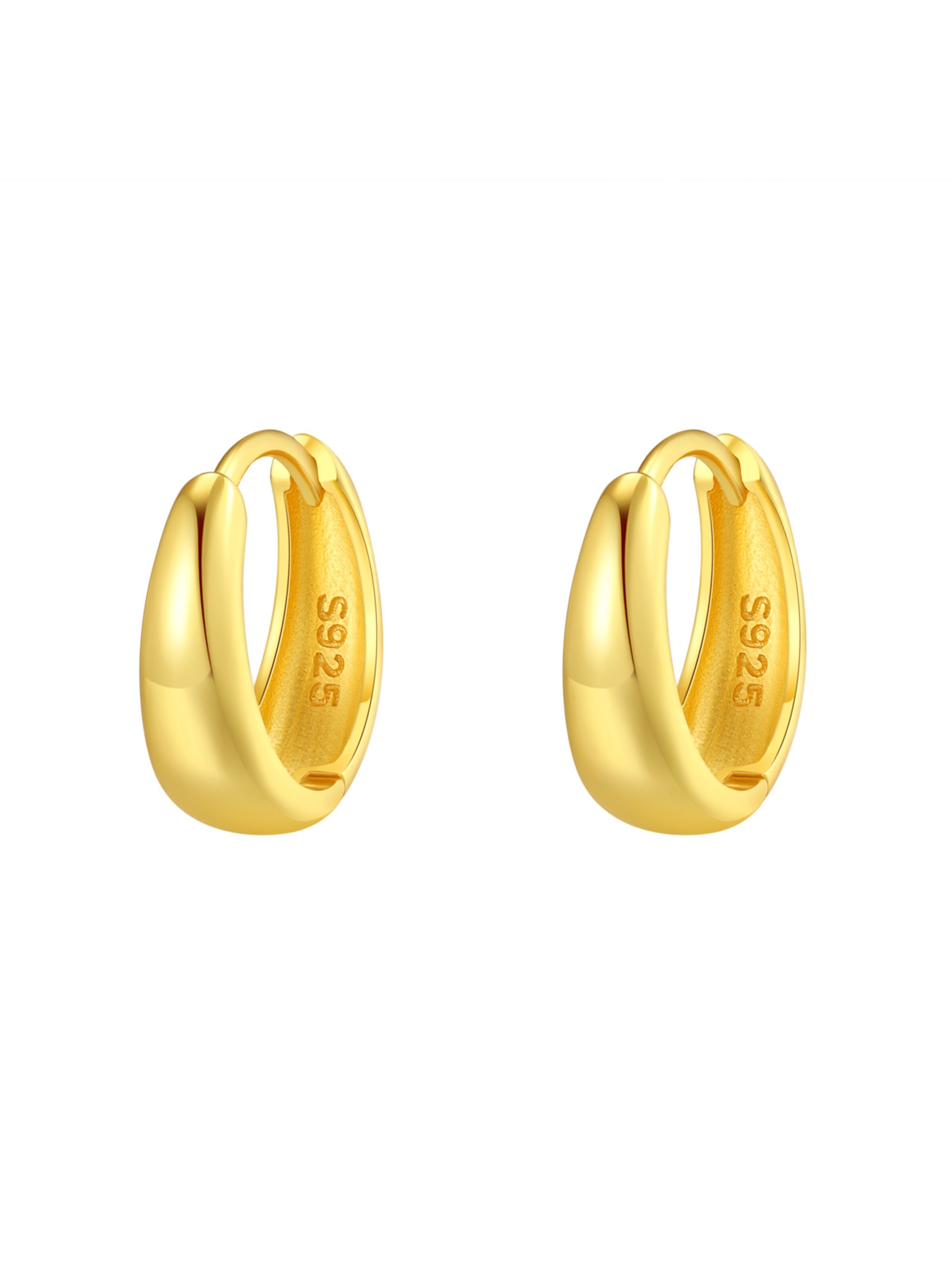 Boucles d'oreilles 'Dome' Hey Happiness en or
