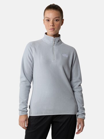 THE NORTH FACE Спортен пуловер '100 Glacier' в сиво: отпред