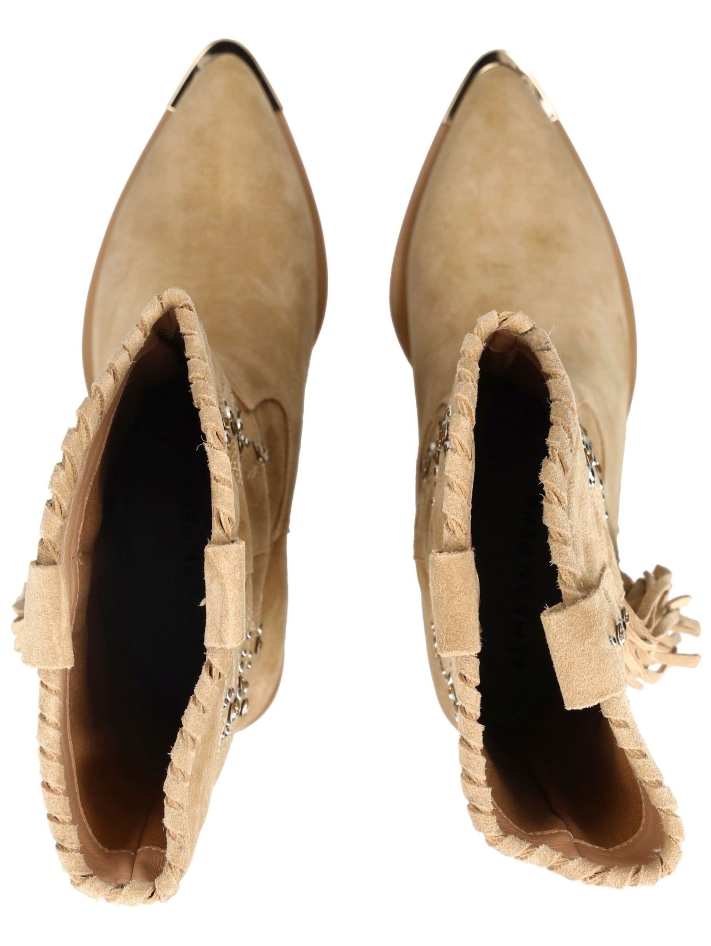 Alma En Pena Cowboylaarzen in Beige