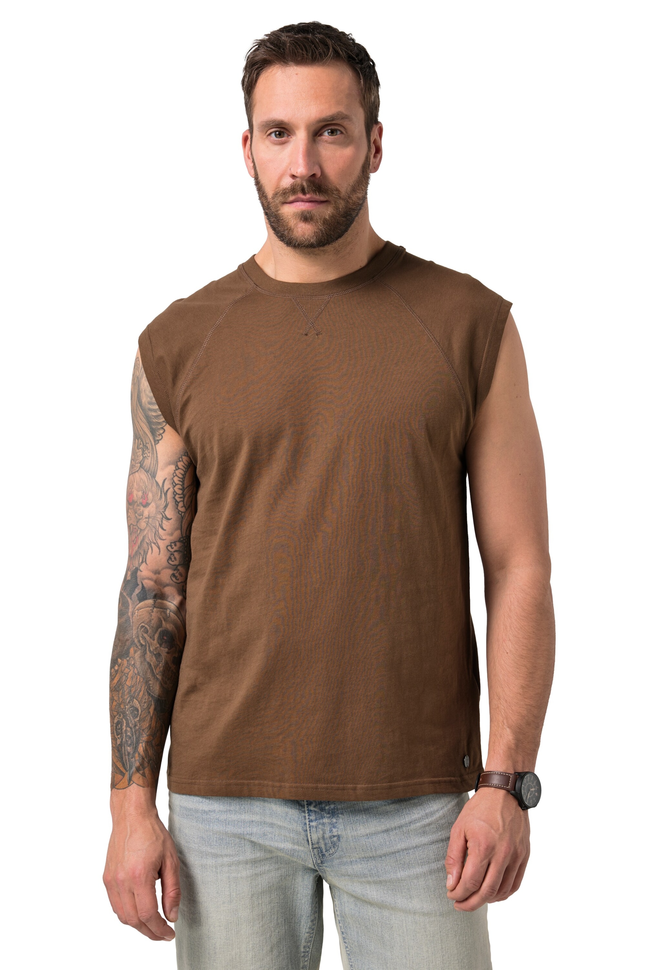 JP1880 Shirt in Braun: Vorderseite