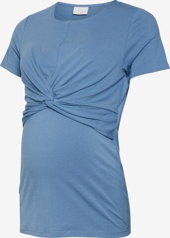 MAMALICIOUS Shirt 'MACY JUNE' in Blauw: voorkant